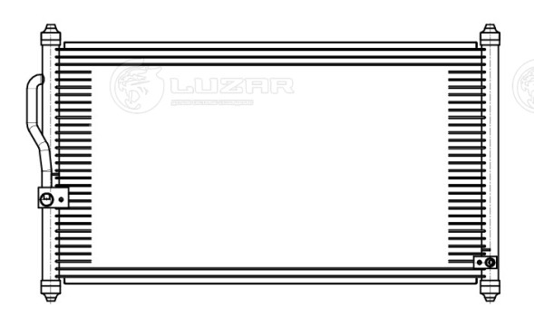 Радиатор кондиционера для автомобилей CR-V (95-) 2.0i