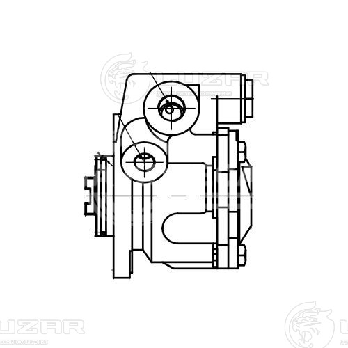 Насос ГУР для автомобилей КАМАЗ/ПАЗ/ГАЗ &quot;Cummins&quot; ISBe/ISF3.8