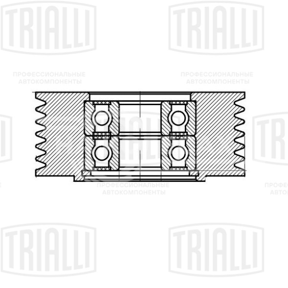 Ролик привод. ремня для автомобилей ГАЗ/УАЗ (ЗМЗ-40524/40525/40904 Евро-2 3, УМЗ-4216 Евро-3, 4) А/С+ (опорный) металлический усиленный