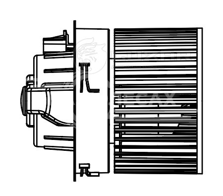 Электровентилятор отопителя для автомобилей Peugeot 308 (07-)/408 (10-)/Citroen C4 (10-) (auto A/C)