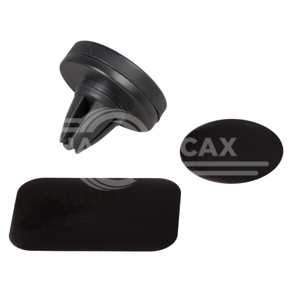 Держатель для телефона автомобильный в дефлектор магнитный обрезиненный круглый