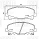 Колодки тормозные дисковые передние для автомобилей Honda Accord (08-)