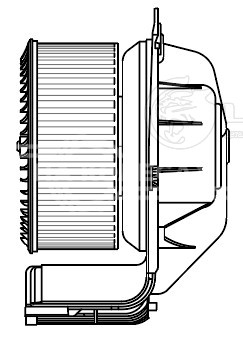 Электровентилятор отопителя для автомобилей Renault Scenic II (03-)