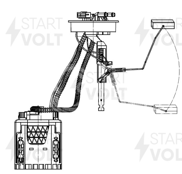 Модуль топливного насоса для автомобилей VAG Golf III (91-) 1.4i/1.6i/1.8i