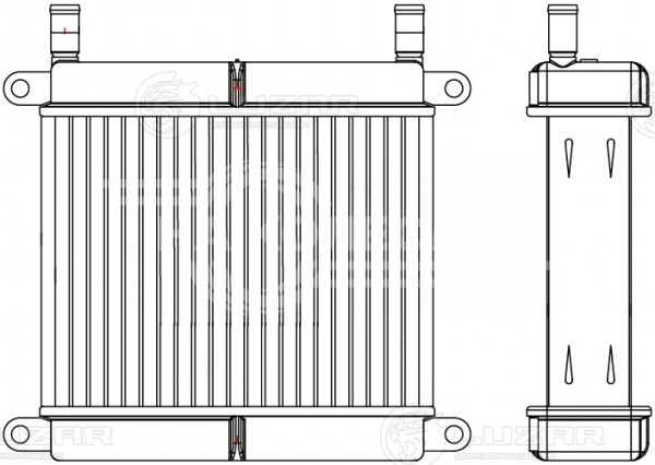 Радиатор отопителя для тракторов МТЗ-320 с дв. LPW 1503, MMZ-3LD