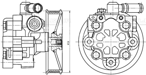 Насос ГУР для автомобилей Chevrolet Captiva (06-)/Opel Antara (06-) 2.2D