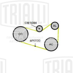 Ролик приводного ремня для автомобилей Skoda Octavia A7 (12-) 1.8TSi/2.0TSi [EA888 gen.3] с натяжным механизмом