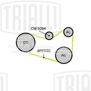 Ролик приводного ремня для автомобилей Skoda Octavia A7 (12-) 1.8TSi/2.0TSi [EA888 gen.3] с натяжным механизмом