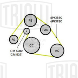 Ролик приводного ремня для автомобилей Audi A6 (97-)/A6 (04-) 3.0i с натяжным механизмом
