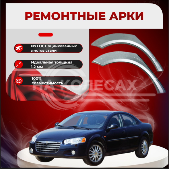 Ремонтные задние арки Chrysler Sebring 2