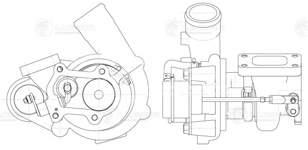 Турбокомпрессор для автомобилей Iveco Daily (06-) 3.0D [F1C] (тип TD04HL)