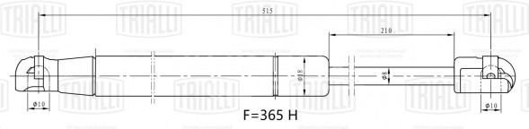 Амортизатор (упор) крышки багажника для автомобиля Nissan Qashqai (06-)