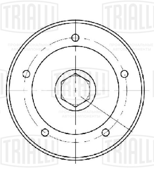 Ролик приводного ремня для автомобилей Skoda Octavia (96-)/VW Golf IV (97-) 1.4i/1.6i AC+ (опорный)