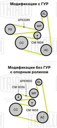 Ролик привод. ремня для автомобилей Nissan X-Trail (01-)/(07-) 2.0i/2.5i [QR] (с натяж. мех.) (CM 1404)