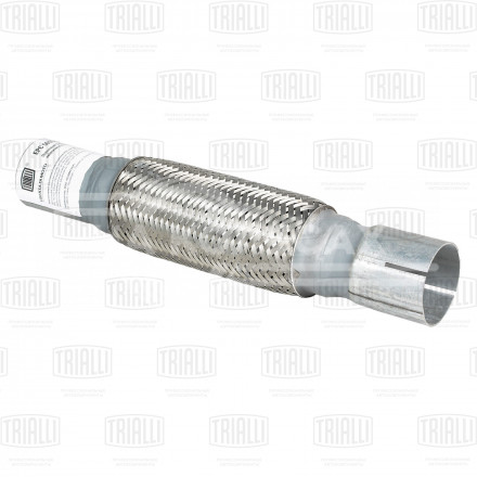 Переходник 50/55 L=350 под хомут с виброкомпенсатором 50х200 (нержавеющая алюминизированная сталь)