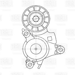 Ролик приводного ремня для автомобилей Peugeot 307 (00-) 1.8i/2.0i/2.2i [EW7A; EW10A; EW12A] (с натяжным механизмом)