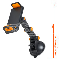 Держатель для планшета/телефона автомобильный на присоске-липучке "Экскаватор"