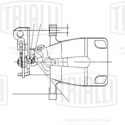 Суппорт тормозной для автомобилей Renault Megane II (02-) задний правый d=34мм