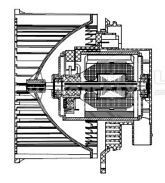 Электровентилятор отопителя для автомобилей Mazda 3 (BL) (09-)