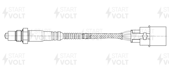 Датчик кислорода для автомобилей Hyundai ix35 (10-)/KIA Sportage III (10-) (с 2013г.) 2.0i после катализатора
