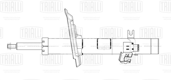 Амортизатор (стойка) передний левый для автомобиля Nissan X-Trail (14-)