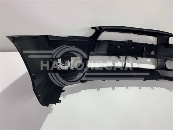 Бампер передний Mitsubishi Lancer 07-10 (Под ПТФ/ С отверстием под крюк)