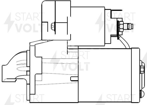 Стартер для автомобилей Suzuki Grand Vitara (98-) 1.6i/2.0i/2.5i/2.7i 1,6кВт