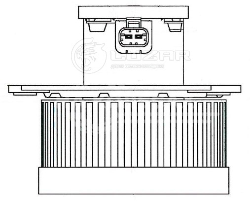 Электровентилятор отопителя для автомобилей Chevrolet Trail Blazer (01-)