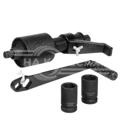 Гайковерт механич. 1&quot; 4800Нм 1:56, 1:3.8 двухскорост. 290-360мм с головками 32 и 33мм пласт. кейс