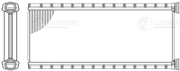 Радиатор отопителя для автомобилей Traveller (16-)/Expert (16-)/Jumpy (16-)/SpaceTourer (16-)