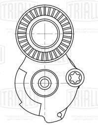 Ролик приводного ремня для автомобилей VW Touareg II (10-)/Audi Q7 (06-) 3.0d [EA897] с натяжным механизмом