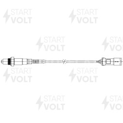 Датчик кислорода для автомобилей Chery Tiggo 4 (17-)/Tiggo 7 Pro (19-) 1.5T плоский разъем