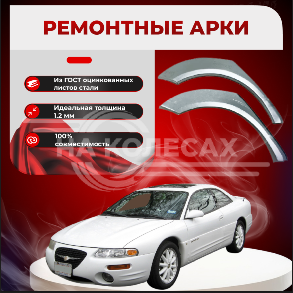 Ремонтные задние арки Chrysler Sebring 1