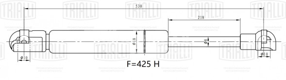 Амортизатор (упор) крышки багажника для автомобиля Nissan Qashqai (13-)