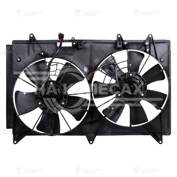 Электровентилятор охлаждения для автомобилей CX-7 (06-) (2 вент.) (с кожухом)