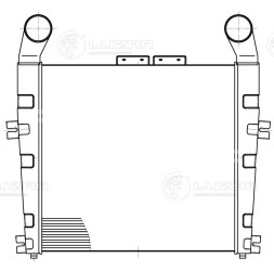 ОНВ (радиатор интеркулера) для автомобилей МАЗ 5440В3, 5550В3