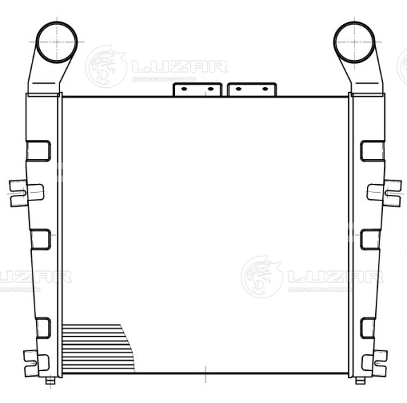 ОНВ (радиатор интеркулера) для автомобилей МАЗ 5440В3, 5550В3