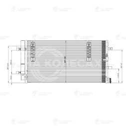 Радиатор кондиционера для автомобилей A4 (07-)/A6 (11-)/Q5 (08-)