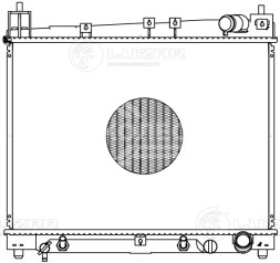 Радиатор охлаждения для автомобилей Vitz (99-)/FunCargo (99-)/Platz (00-)/Yaris (99-) AT