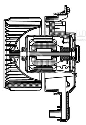 Электровентилятор отопителя для автомобилей Honda CR-V (17-)/Toyota Hilux (15-)/Fortuner (15-)