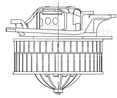 Электровентилятор отопителя для автомобилей Mercedes-Benz E (W211) (02-)