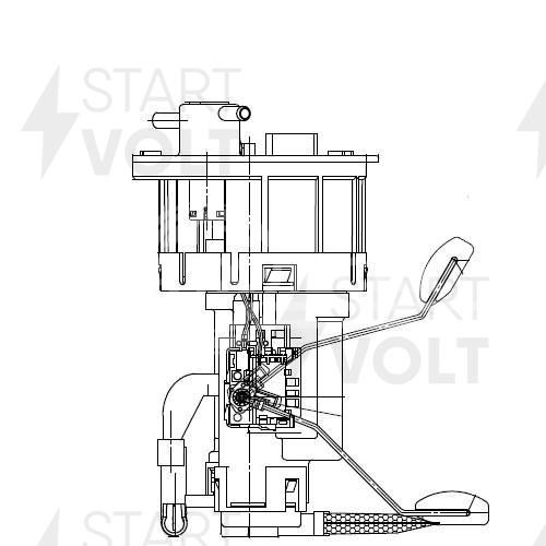 Модуль топливного насоса для автомобилей KIA Rio (05-) 1.4i/1.6i