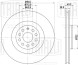 Диск тормозной для автомобилей Audi A3 (03-) / VW Golf V (03-)/Golf VI (08-) передний d=345