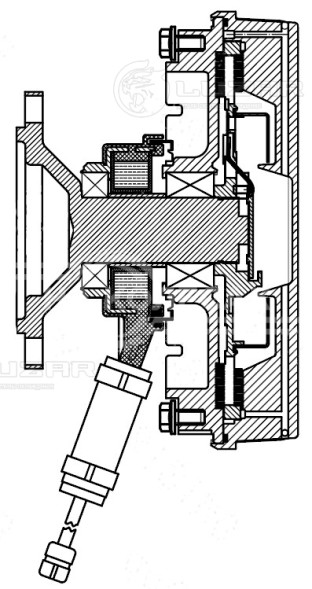 Муфта вязкостная для автомобилей DAF XF 95 (02-) 12.6D (электронное управление; без крыльчатки)