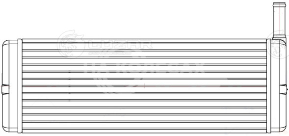 Радиатор отопителя для автомобилей Урал 375/377/4320/43202 с дв. КАМАЗ