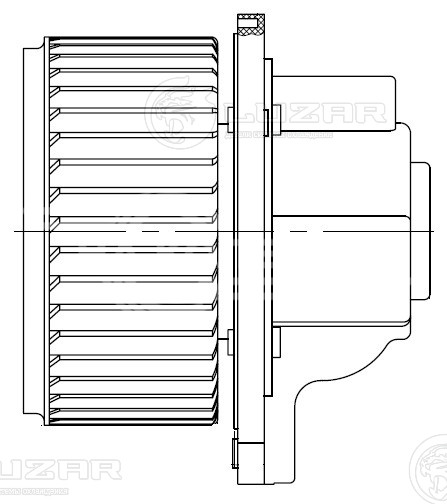Электровентилятор отопителя для автомобилей SsangYong Rexton II (06-)