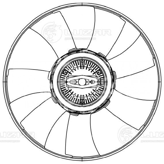 Муфта вязкостная для автомобилей Sprinter (906) (06-)/Sprinter Classic (909) (13-) (с крыльчаткой)