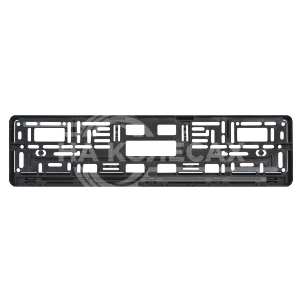 Рамка под  номерной знак &quot;Russia&quot;, рельефная, с нижней запорной планкой, черная