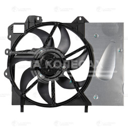 Электровентилятор охлаждения для автомобилей Peugeot 207 (06-)/Citroen C3 (02-)/C3 Picasso (08-) A/C+ (с кожухом)