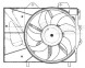 Электровентилятор охлаждения для автомобилей Peugeot 207 (06-)/Citroen C3 (02-)/C3 Picasso (08-) A/C+ (с кожухом)